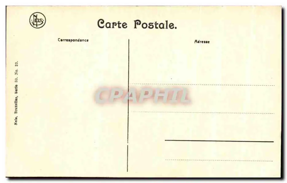 Dinant — A Roche à Bayard — Nels, Bruxelas, Série 33, No. 23 - Verso