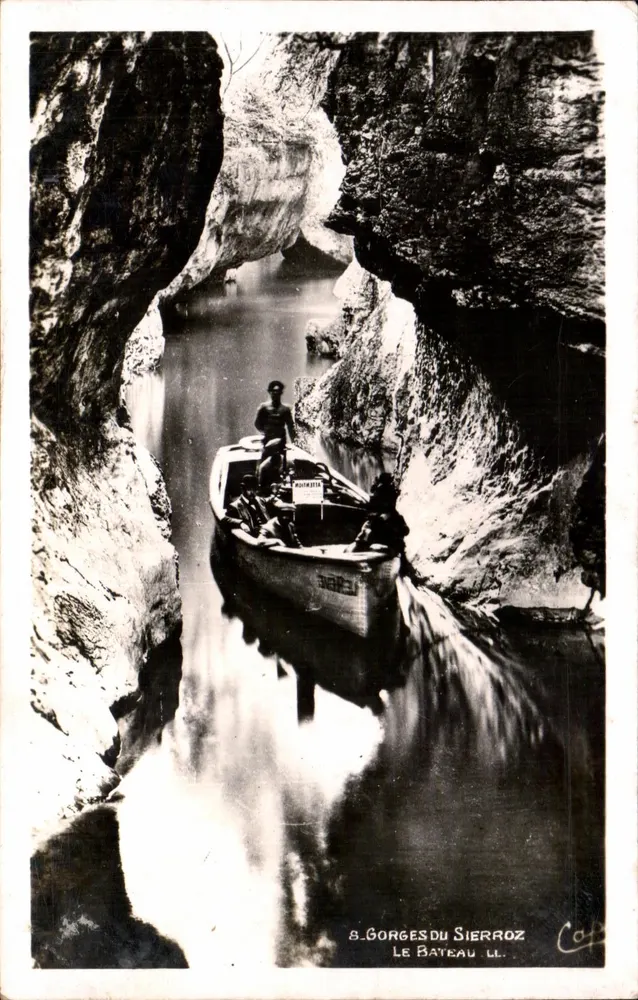 Gorges do Sierroz — O Barco LL — Bilhete postal antigo Photo - Frente