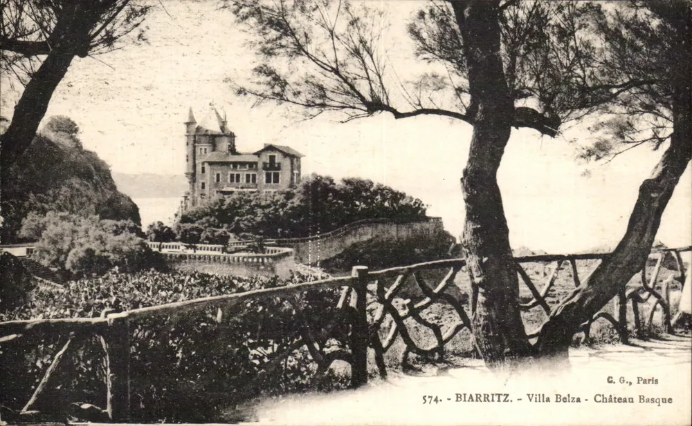 Biarritz - Villa Belza - Castelo Basco — G. G., Paris, n° 574 - Frente