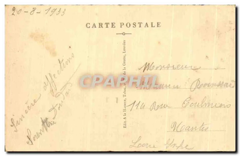 Lourdes — A Basílica — Editor P.D. n°27 - Verso