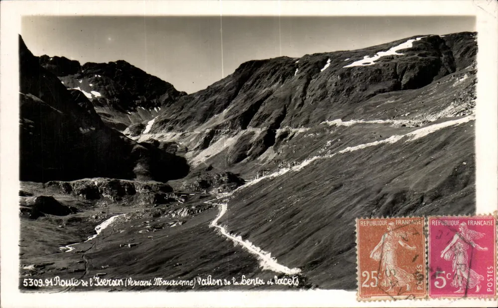 Route de l'Iséran (Maurienne-Seite) - Vallon de la Benta und Kurven — Verlag: 5309.91 - Vorderseite