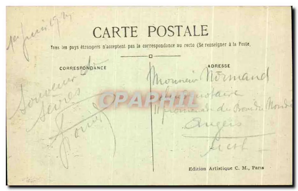 Sèvres — Die Porzellan-Manufaktur — Künstlerische Ausgabe C. M. - Rückseite