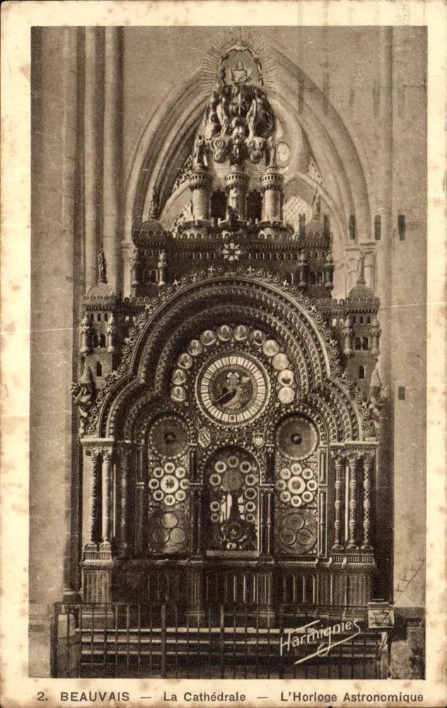 Beauvais — La Cathédrale — L'Horloge Astronomique — Édition E. Harmignies - Vorderseite