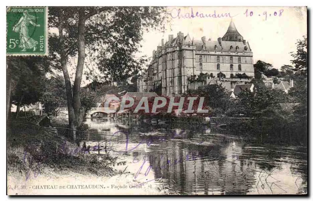 Castelo de Châteaudun — Fachada Oeste — G.P. 46 - Frente