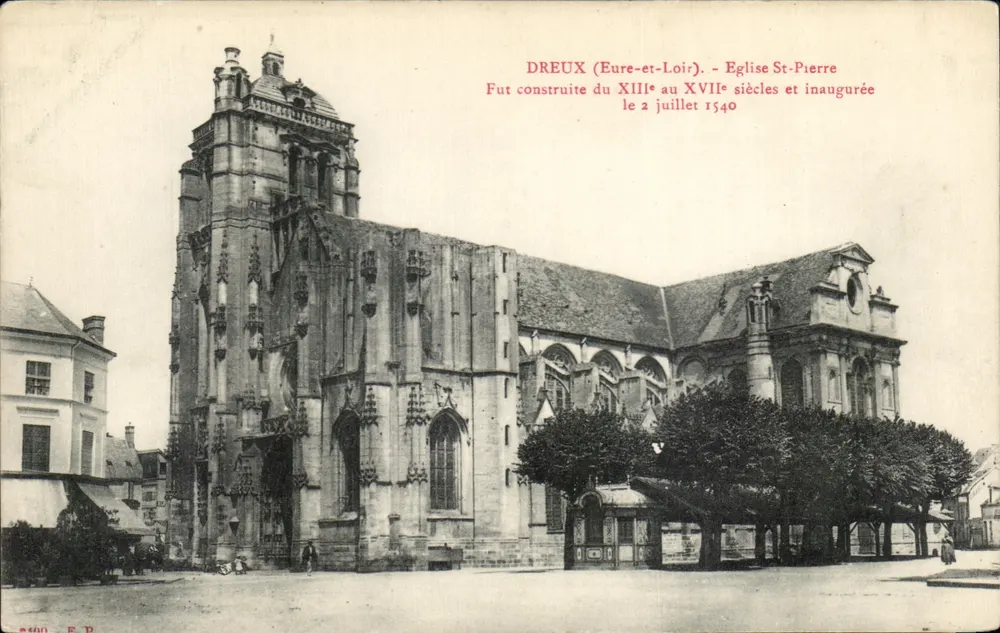 Dreux (Eure-et-Loir) — Igreja de São Pedro — Editor E.D. n° 8400 - Frente