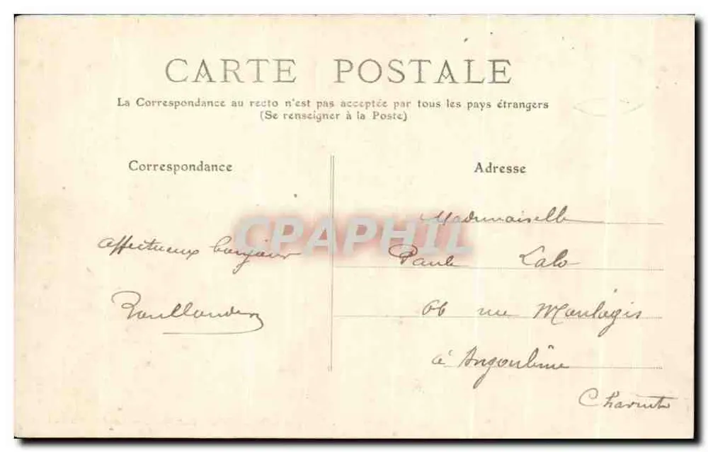 ROCHEFORT-sur-MER — O Jardim Público — editor não visível - Verso