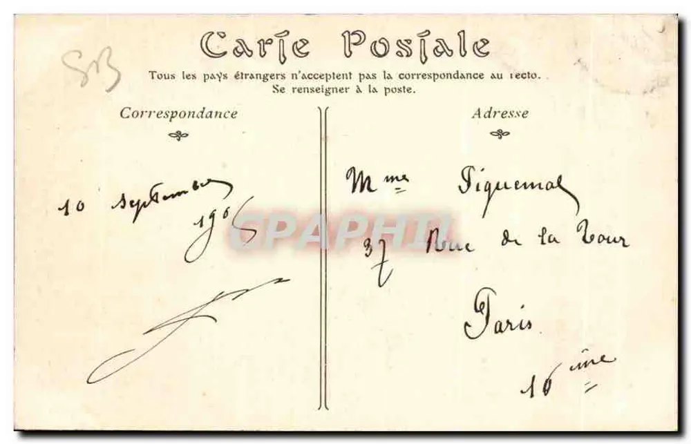 Trouville-sur-Mer — Das Hotel de Paris — ND Phot, n°106 - Rückseite