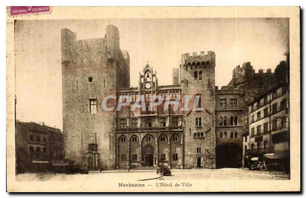 Narbonne — O Hotel de Ville — Fototipia ERA - Frente