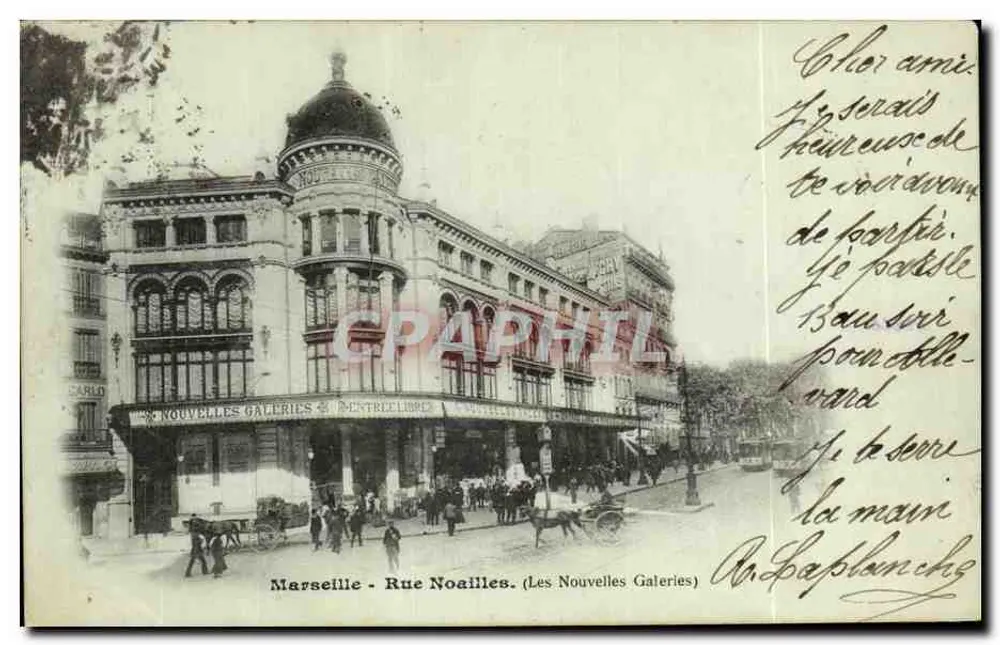 Marseille - Rue Noailles. (Die Neuen Galerien) — Verlag CARLO - Vorderseite