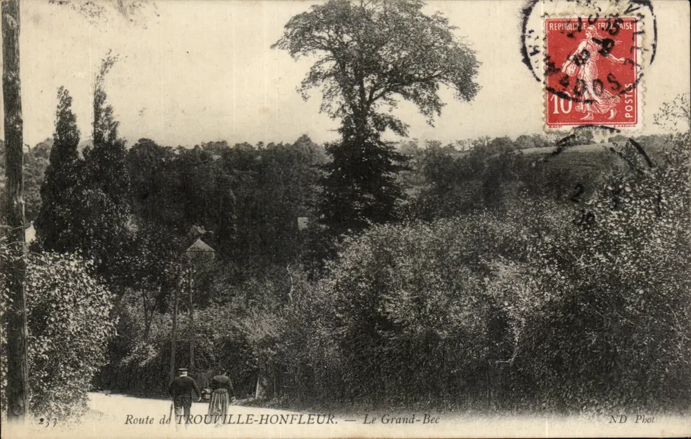 Estrada de Trouville-Honfleur — Le Grand-Bec — ND Phot - Frente