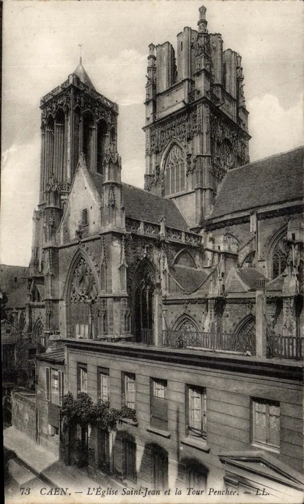 Caen — Die Kirche Saint-Jean und die Schiefe Turm — LL - Vorderseite