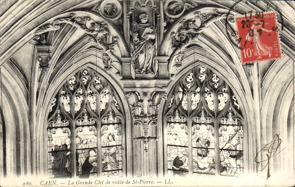 CAEN — A Grande Chave de Arco de St-Pierre — LL. - Frente
