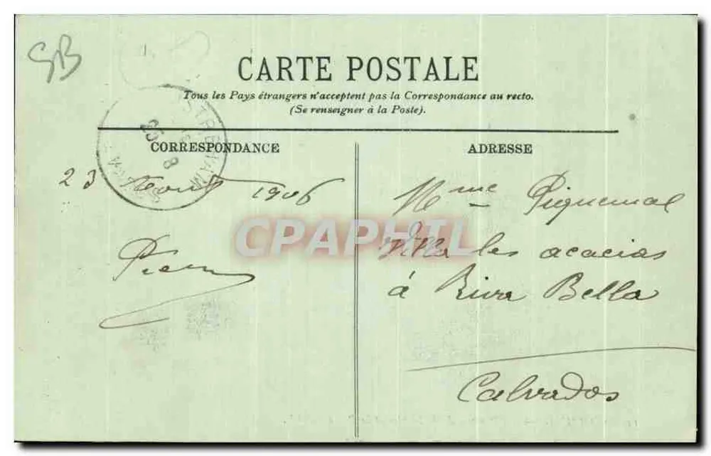 Cabourg — Die Seepromenade und der Strand — LL. n°15 - Rückseite