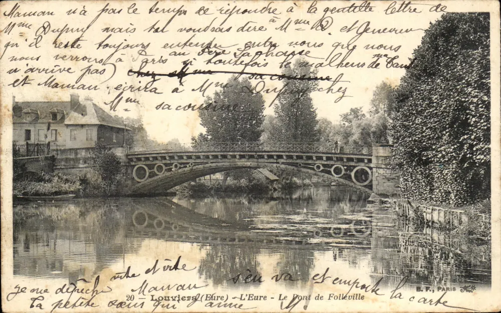O Ponte de Folleville — Louviers (Eure) — B.F. Paris - Frente