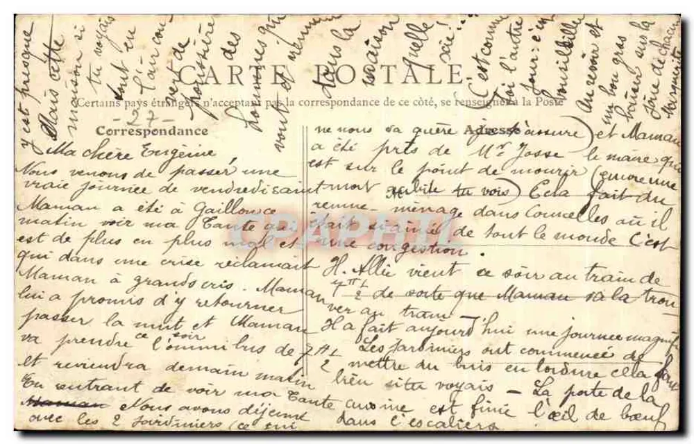O Ponte de Folleville — Louviers (Eure) — B.F. Paris - Verso