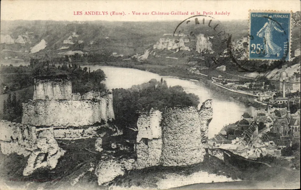 Les Andelys (Eure) — Ansicht von Château-Gaillard und Petit Andely — Verlag Lavange, Paris - Vorderseite