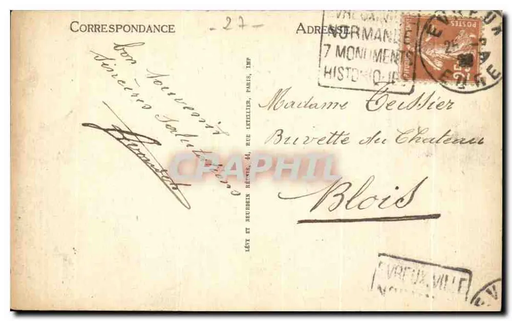 Évreux — Het Paleis van Justitie — LL* - Achterkant