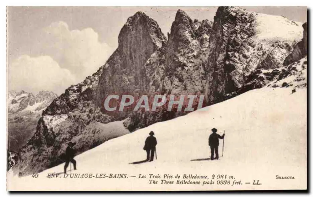 Les Trois Pics de Belledonne — Env. d'Uriage-les-Bains — Selecta - Vorderseite