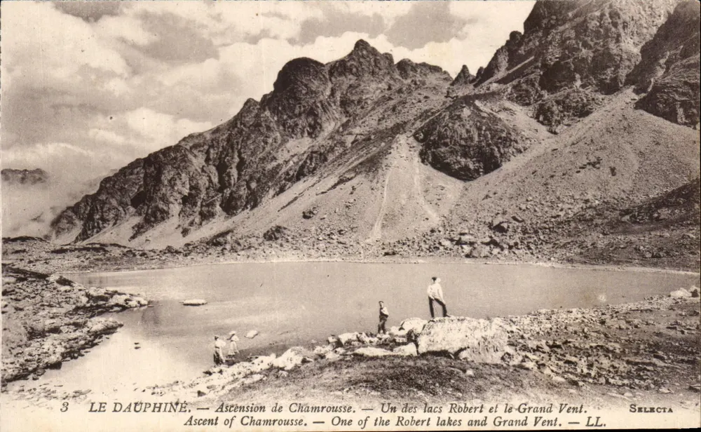 Das Dauphiné — Aufstieg zum Chamrousse — Einer der Robert-Seen und der Grand Vent — Selecta - Vorderseite