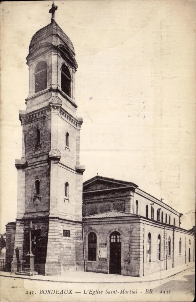 Bordeaux — L'Église Saint-Martial — éditeur BR - 2441 - Frente
