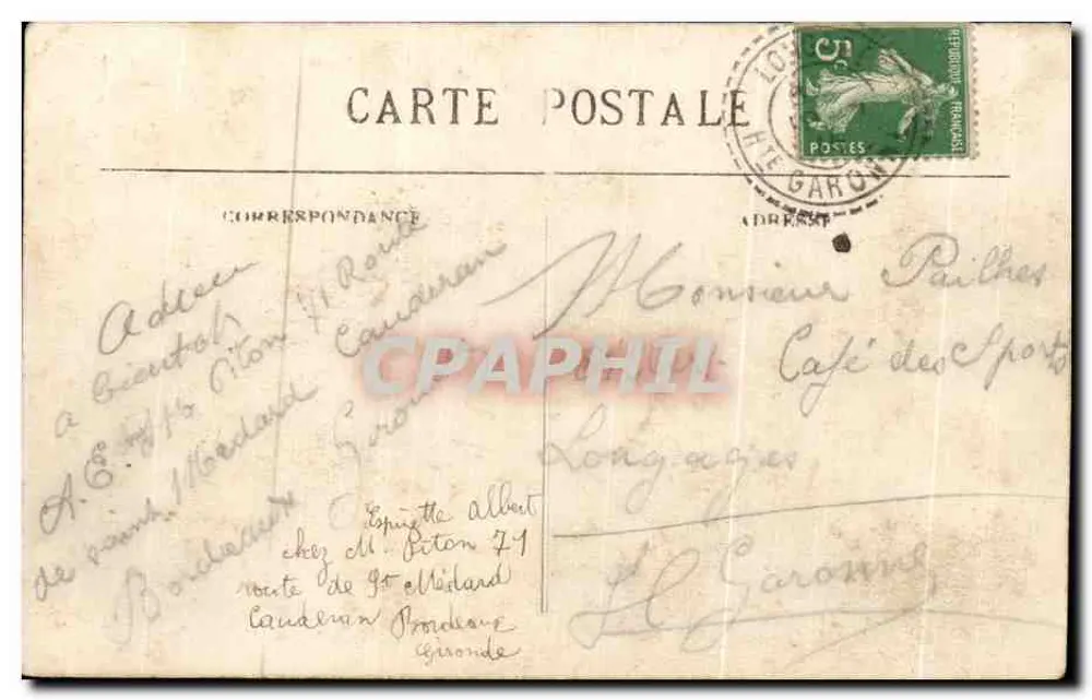 Bordeaux — Der Monument der Girondins — Südgruppe - BR-342 - Rückseite
