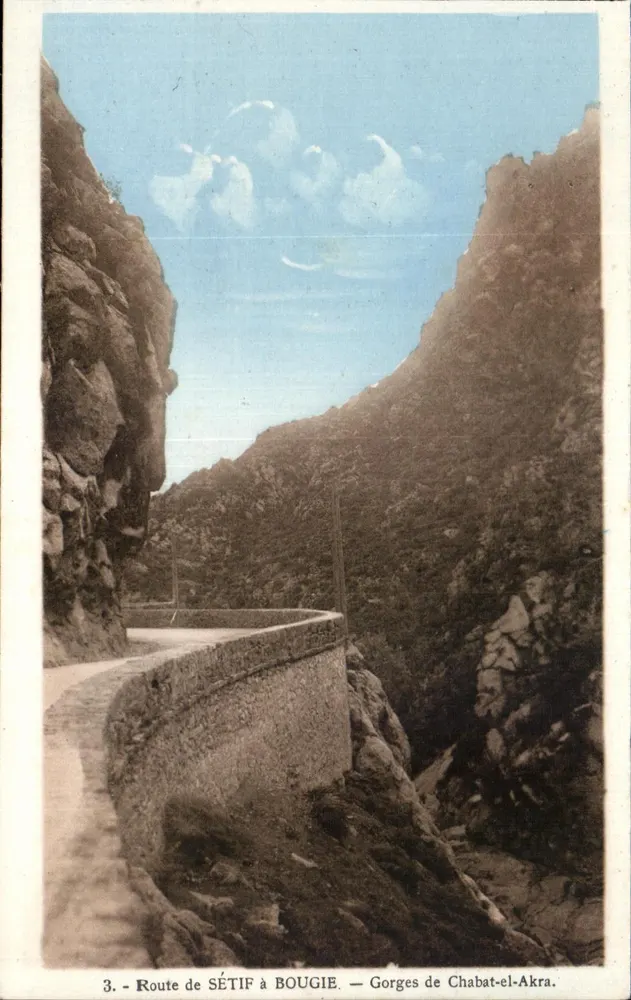 Rodovia de Sétif para Bougie — Gorges de Chabat-el-Akra — Editor: Photo-Albert, Argel - Frente
