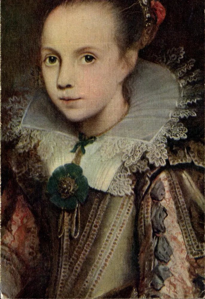 Retrato de menina (detalhe) — Museu Mayer Van den Bergh, Anvers — COMITÉ NATIONAL DE L'ENFANCE, Paris - Frente