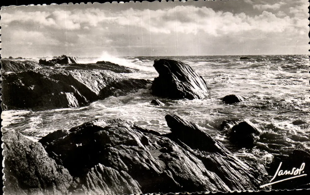 Die Felsen der Grande Côte — Küste der Liebe — Éditions Croix-d'Or - Vorderseite