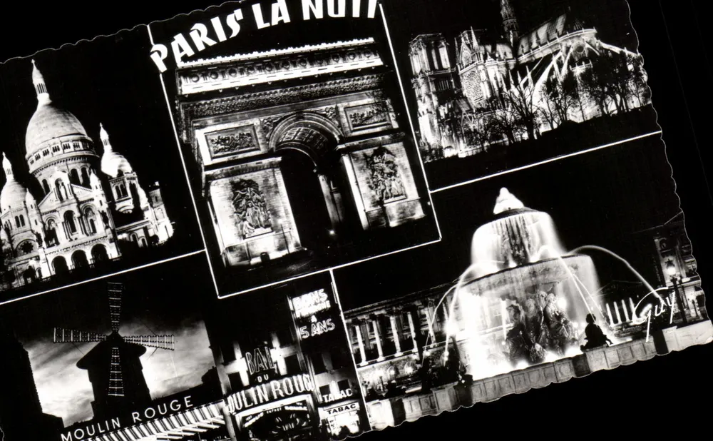 Paris la Nuit — Nachtsicht der Stadt — Verlag André Le Goutte, Nr. 3644 - Vorderseite