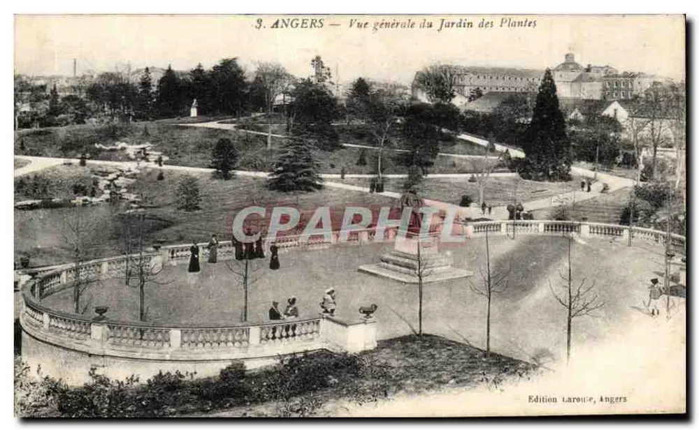 Angers — Allgemeine Ansicht des Jardins des Plantes — Ausgabe Larouze, Angers - Vorderseite