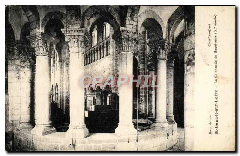 St-Benoît-sur-Loire — Die Collomade des Heiligtums (11. Jahrhundert) — Cloné-Parisienne, Verlag St-Benoît - Vorderseite