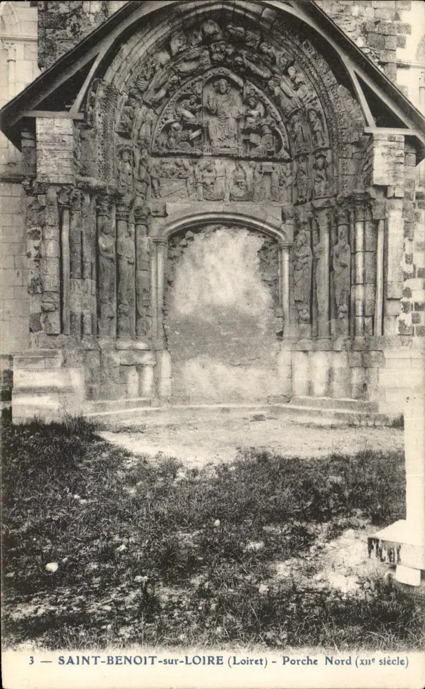 Saint-Benoît-sur-Loire — Porche Nord del XII secolo — Editore non identificato, n° 3 - Recto