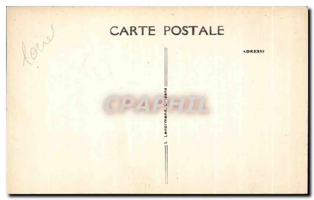 Saint-Rémy-sur-Loire (Loirat) — Interior da Cripta transformada em museu — L. Lenormand, Orléans - Verso