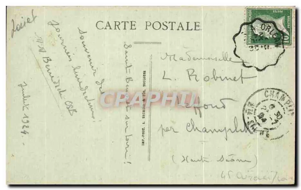 St-Benoît-sur-Loire — A Cripta (Xe) — Cuiché Beaujouan - Verso