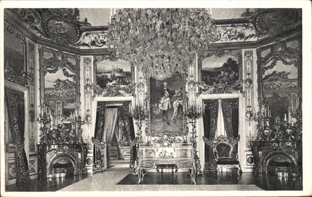 Schloss Herrenchiemsee — Königszimmer — Photo-Verlag Keerman & Stampf (Obervieyern) - Vorderseite