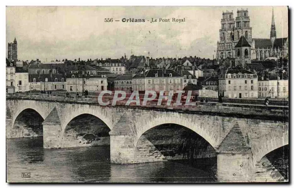 Orléans - Most Królewski — Stara pocztówka n°556, wydawca DNG - Awers