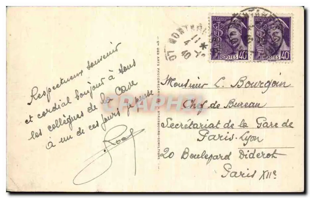 Montargis — O Jardim Durzy — LL.36 - Verso