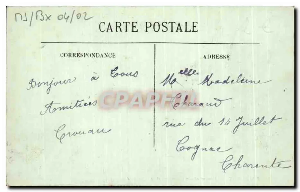 Bordeaux. — Denkmal der Girondinen und die Quinconces. — LL. — Nr. 205 - Rückseite