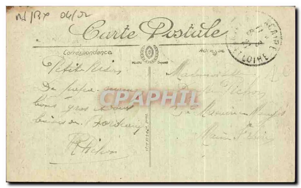 Bordeaux — Denkmal der Girondinen — Selecta, Nr. 209 - Rückseite