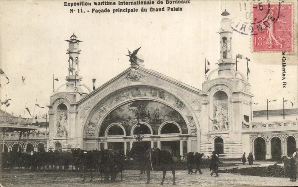 Internationale Seeschau von Bordeaux — Hauptschmiede des Grand Palais — Verleger Le Catherine, n° 11 - Vorderseite