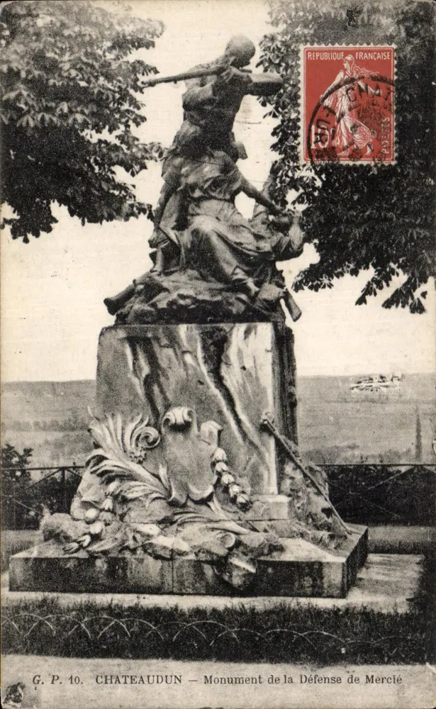 Châteaudun — Denkmal der Verteidigung von Mercié — G.P. 10 - Vorderseite