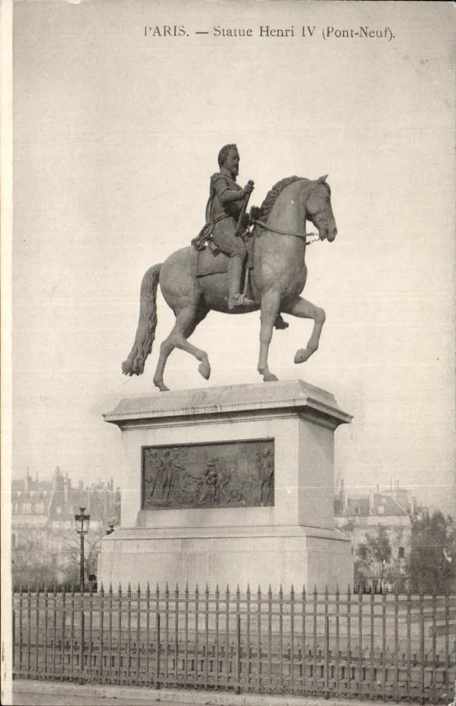Paris — Estátua de Henri IV (Pont-Neuf) - Frente