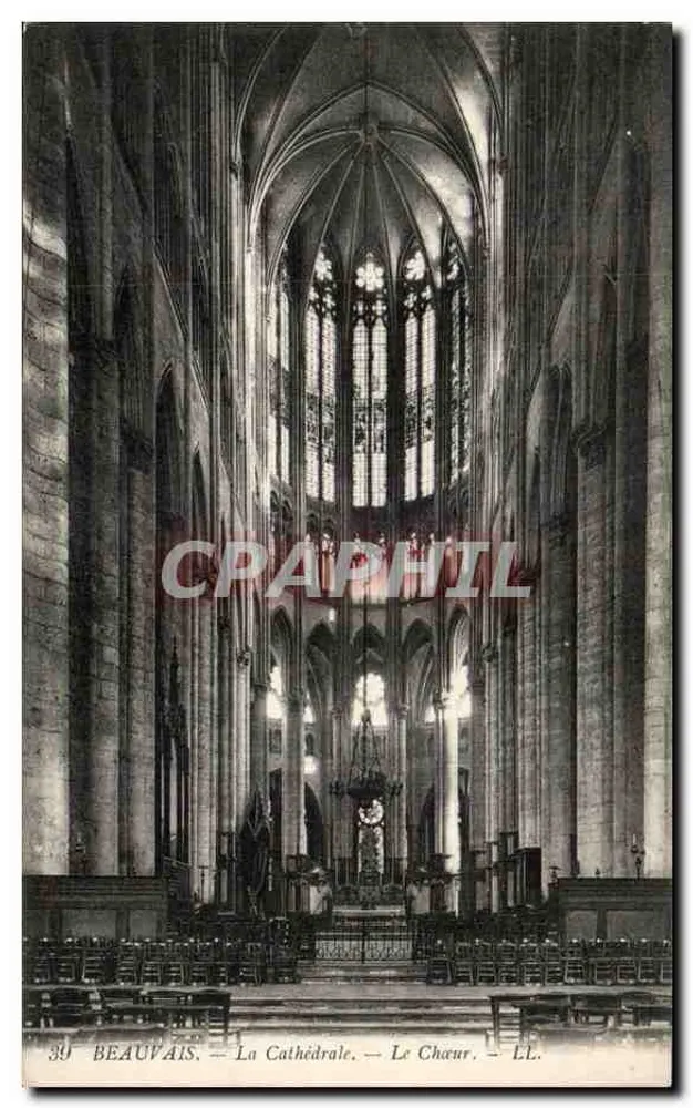 Beauvais — A Catedral — O Coro — LL. — n°39 - Frente