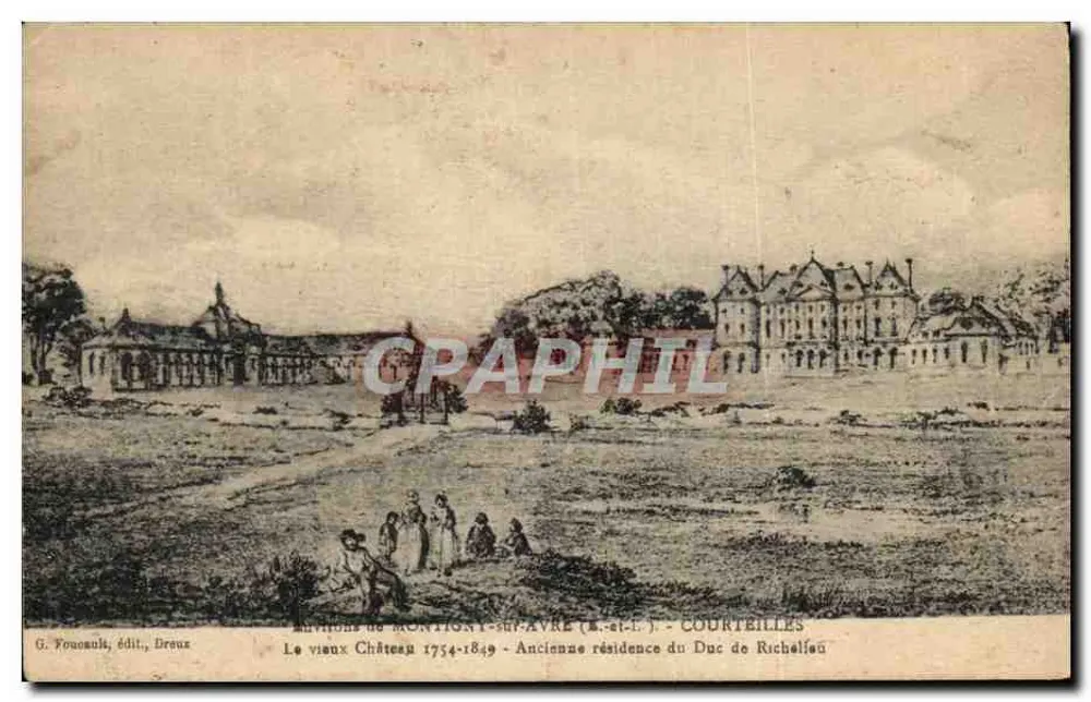 Castillo de Montfort-sur-Avre - Antigua residencia del Duque de Richelieu - Anverso