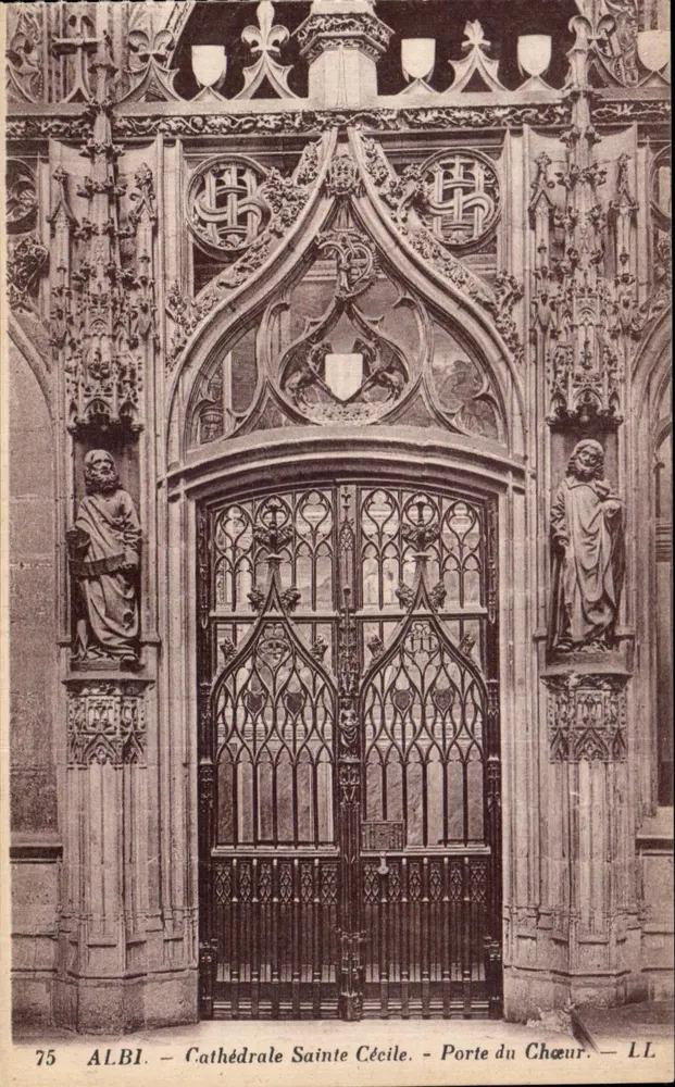 Albi — Kathedrale Sainte-Cécile — Chorportal — LL - Vorderseite