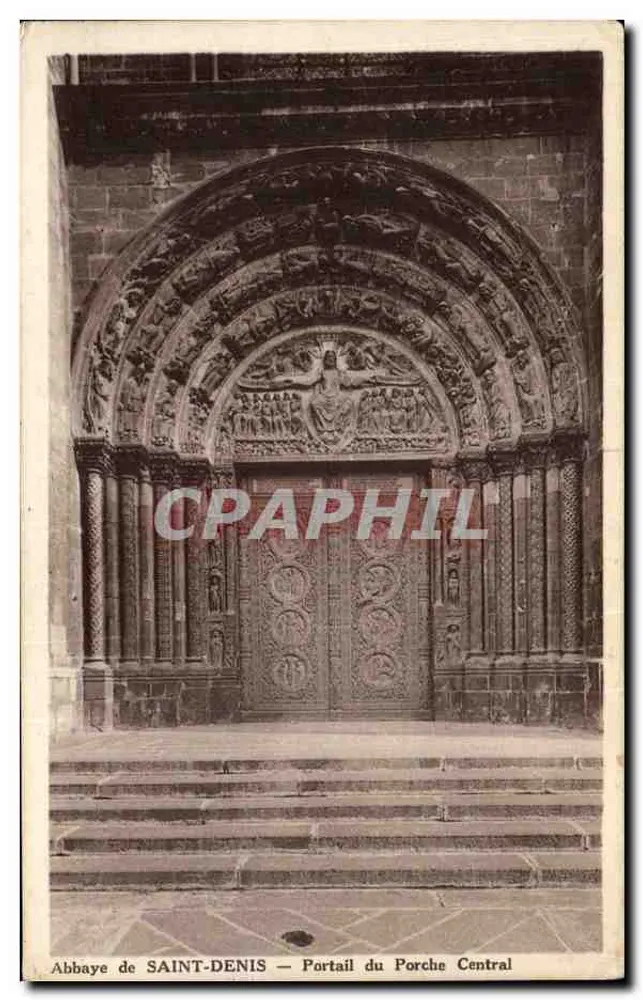 Abtei SAINT-DENIS — Portal des zentralen Torbogens - Vorderseite