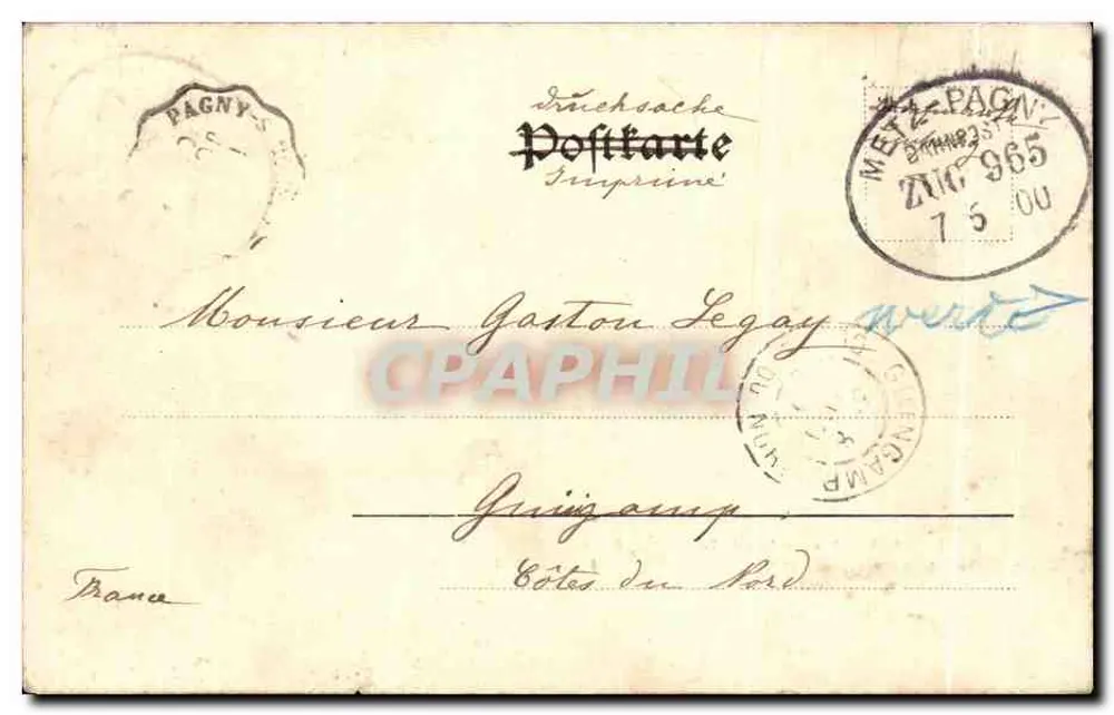 Bataille de St. Privat 18 Août 1870 — scène de combat avec les noms des officiers imprimés — éditeur Richter & Gerbar, Metz, n° 18218 - Rückseite