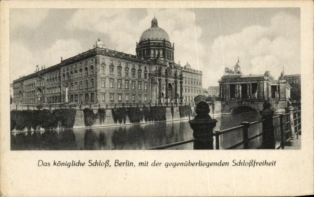 Schloss Bellevue — Berlin — mit der Schlossfreiheit — unbekannter Verleger - Vorderseite