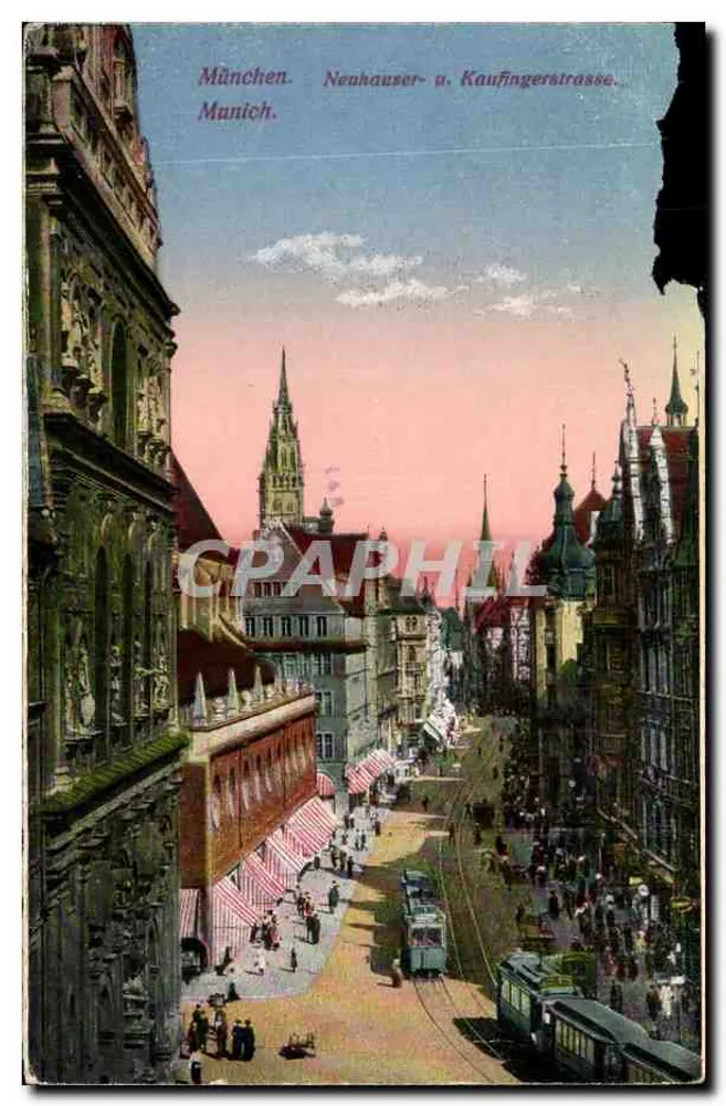 Munich — Neuhauser- und Kaufingerstraße — éditeur anonyme - Frente