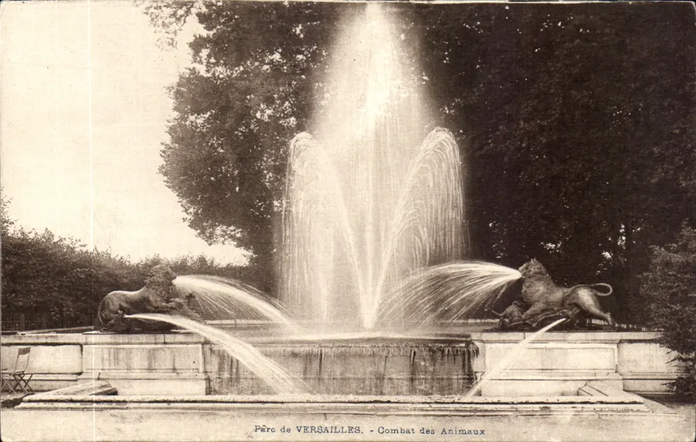 Parc de VERSAILLES - Combat des Animaux — Madame Moreau, edição Versailles - Frente
